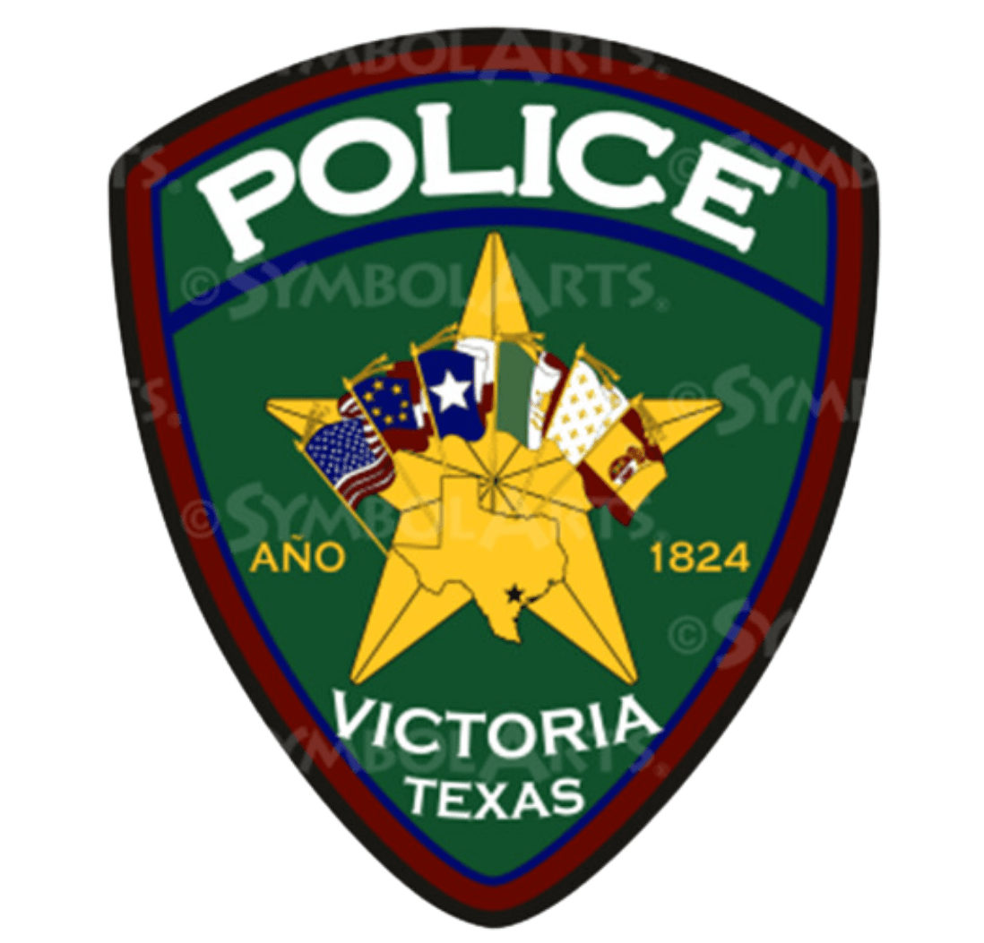 A green Victoria Police Department patch
