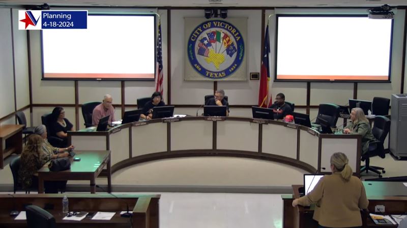 Planning Commission members at Council dais