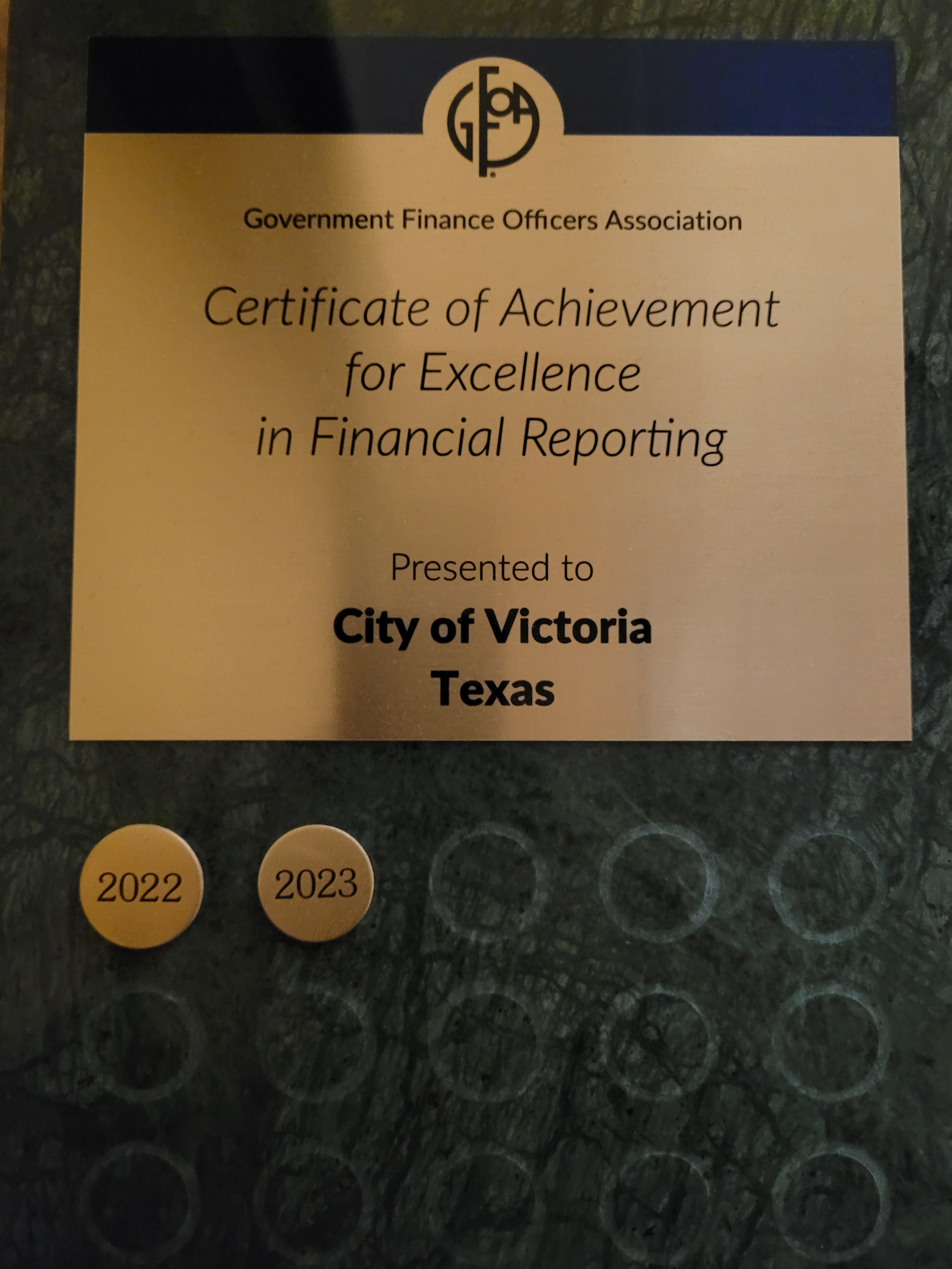 Excellence of Financial Reporting for 2022 and 2023