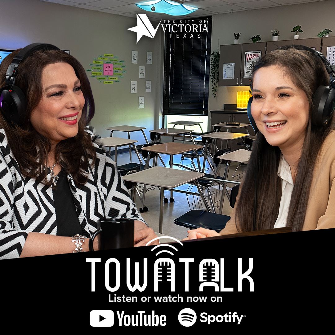 Sheila Collazo and Ashley Strevel with a classroom background. Town Talk. Listen or watch now.