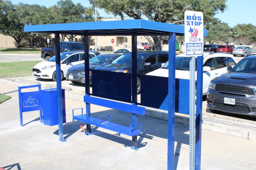 Shelter at transit stop