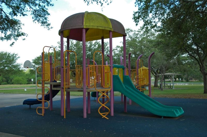 Colorful playground at MLK Jr Park