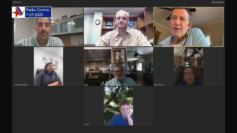 Parks & Recreation Commission meets for Zoom meeting