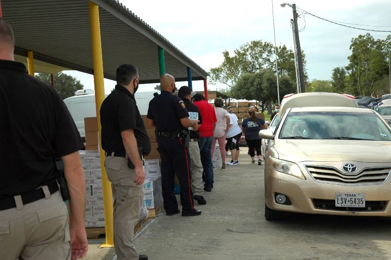 Food Bank drive up distribution 15