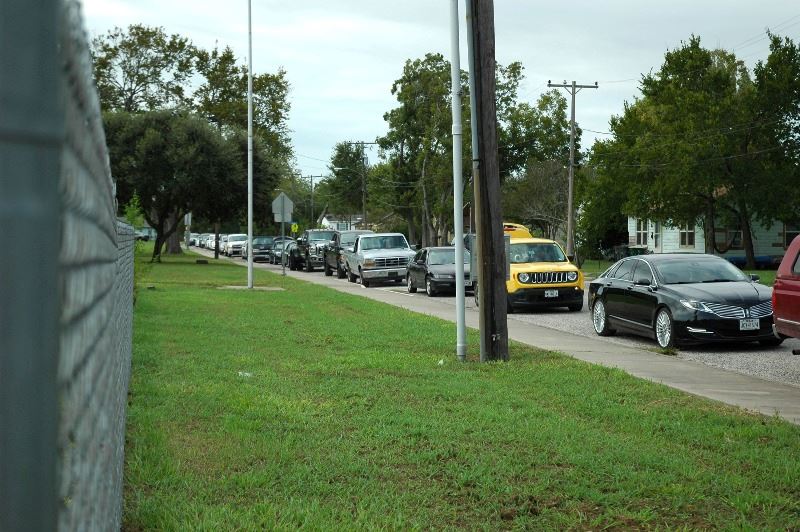 Food Bank drive up distribution 21