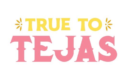 True to Tejas logo in Discover Victoria Texas font style