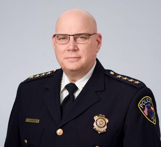 George Austin in police uniform